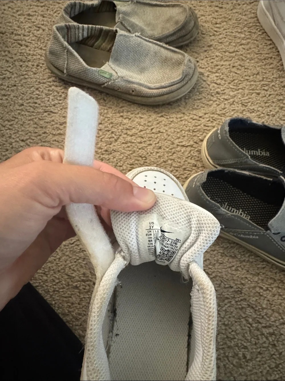Bundle of 3 pair of boys size 1Y shoes